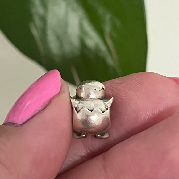 Rare Vintage Pandora Spring Chicken Easter Egg Hatching Charm 🐣 - Picture 6 of 11